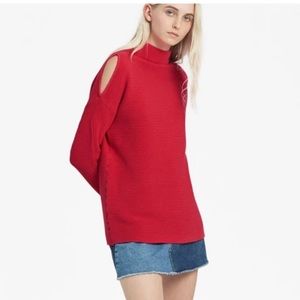 French Connection COLD SHOULDER MOZART RIBBED JUMPER sweater M